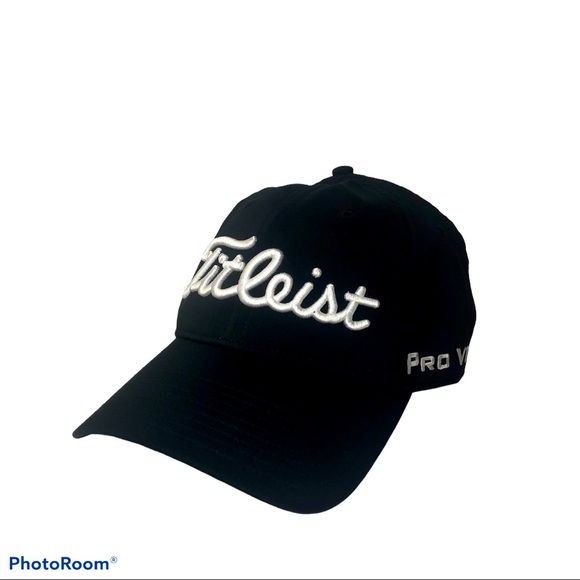 Titleist Tour Pro V1 FootJoy Golf Hat Black